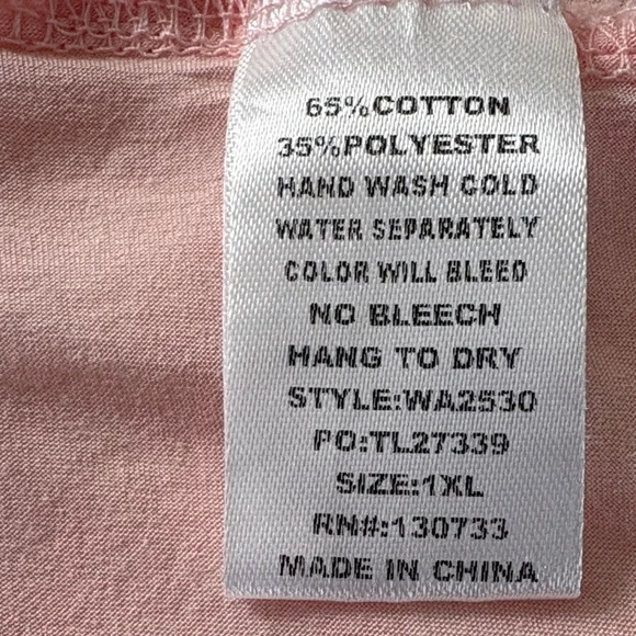 Umgee Light Pink Tunic Top T1 - Picture 4 of 6